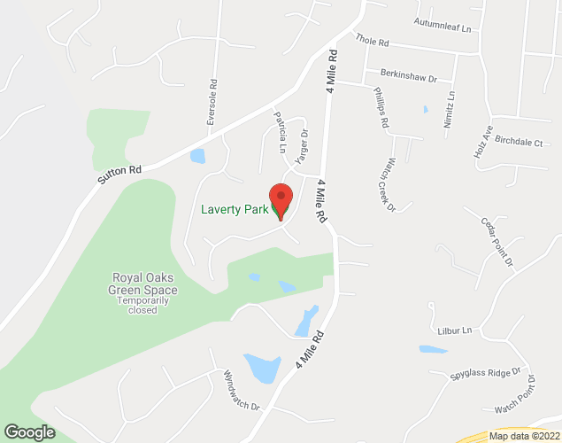 Map showing location at 839 Laverty Lane, Cincinnati, OH