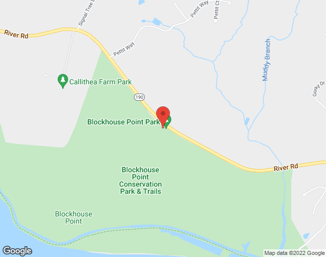 Map showing location at 14750 River Road, Darnestown, MD