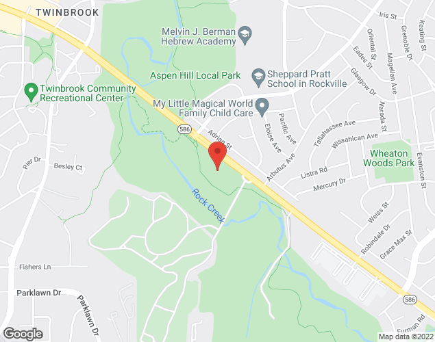 Map showing location at 13000 Veirs Mill Rd., Wheaton, MD
