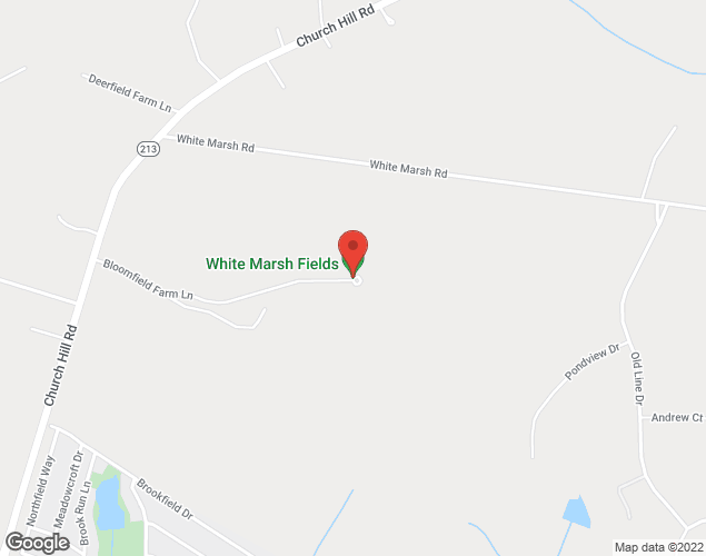 Map showing location at 200 Bloomfield Farm Lane, Centreville, MD