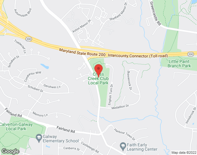 Map showing location at 3530 Briggs Chaney Rd., Silver Spring, MD