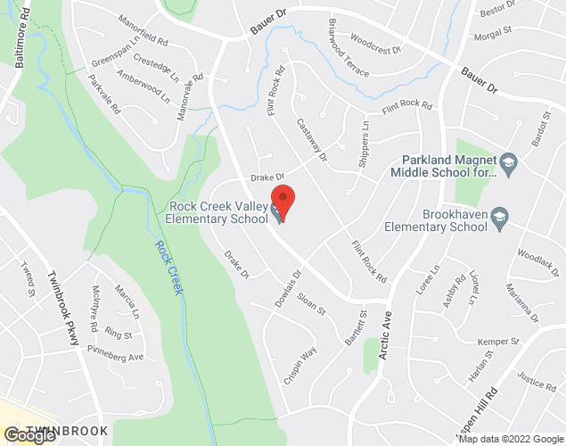 Map showing location at 5121 Russett Rd, Rockville, MD