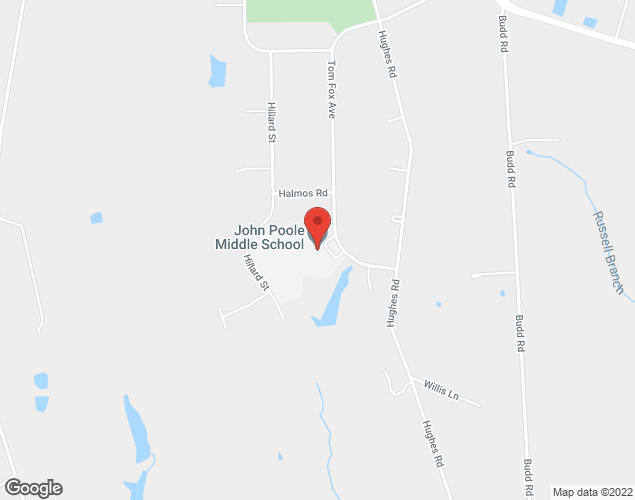 Map showing location at 17014 Tom Fox Ave, Poolsville, MD