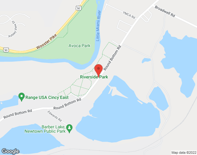 Map showing location at 3969 Round Bottom Road, Cincinnati, OH