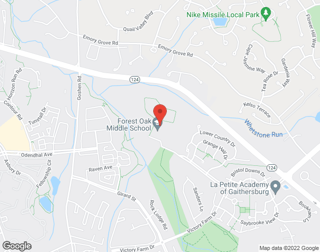 Map showing location at 651 Saybrooke Oaks Blvd, Gaithersburg, MD