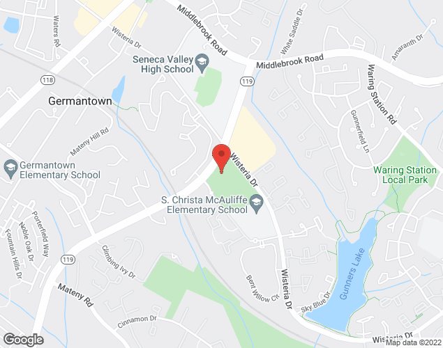 Map showing location at 12671 Grey Eagle CT, Germantown, MD