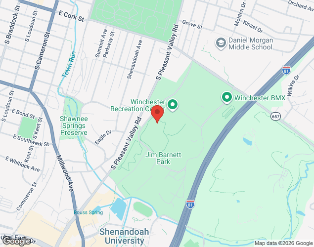 Map showing location at , , 