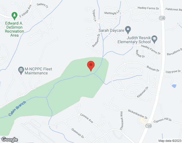 Map showing location at 8711 Snouffer School Road, Gaithersburg, MD