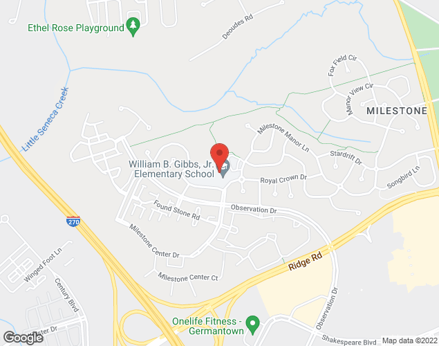 Map showing location at 12615 ROYAL CROWN DR, GERMANTOWN, MD