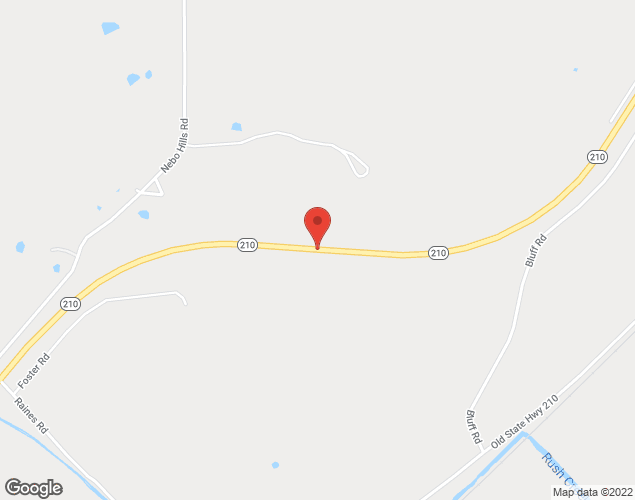 Map showing location at 2200 Old St. Hwy 210, Libery, MO