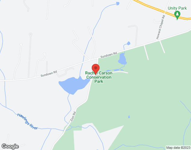 Map showing location at 22201 Zion Road, Olney, MD