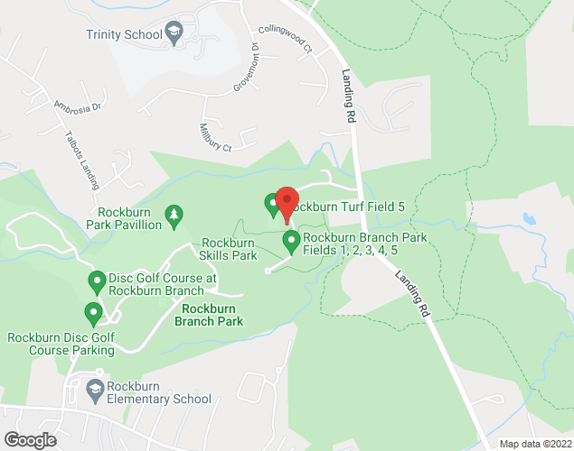 Map showing location at 5400 Landing Road, Elkridge, MD