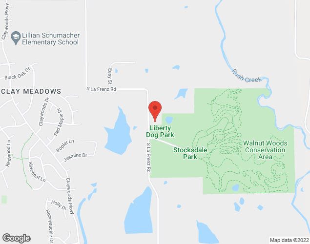 Map showing location at 901 S La Frenz Rd, Liberty, MO