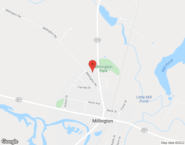 Map showing location at 154 Millington Rd, Millington, MD