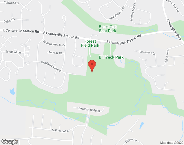 Map showing location at 2100 E. Centerville-Station Rd., Centerville, OH