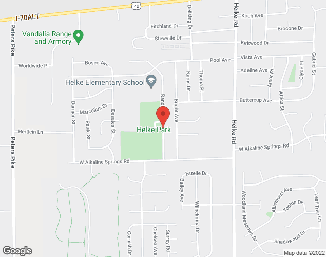 Map showing location at 829 Randler Ave, Vandalia, OH