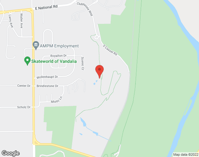 Map showing location at 201 Clubhouse Way, Vandalia, OH