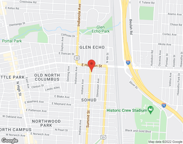 Map showing location at , , 