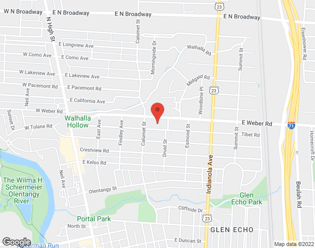 Map showing location at 251 E Weber Rd, Columbus, OH