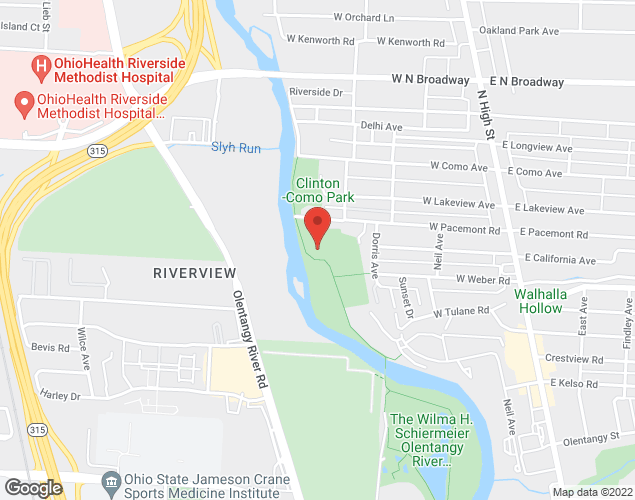 Map showing location at 301 W Pacemont RD, Columbus, OH