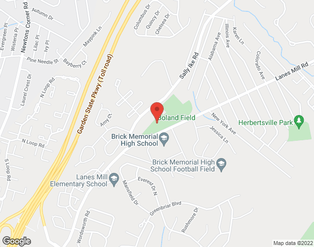 Map showing location at 295 Township Line Road, Belle Mead, NJ