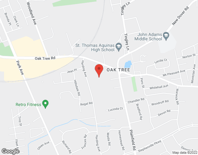 Map showing location at 10 Maryland ave., Edison, NJ
