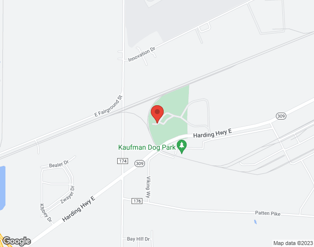 Map showing location at 2250 Harding Highway East, Marion, OH