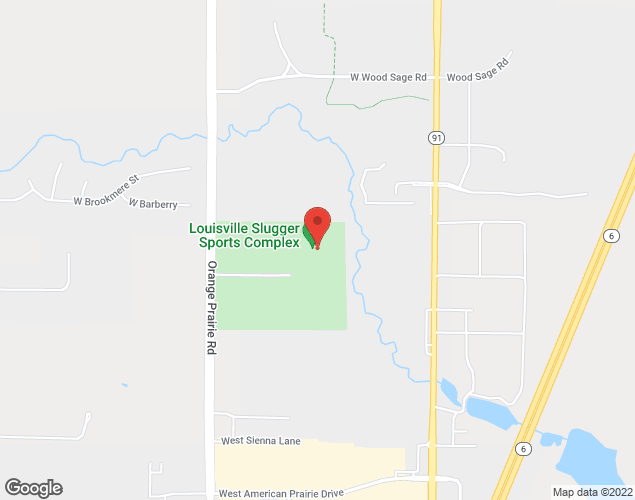 Map showing location at 8400 Orange Prairie Rd, Peoria, IL