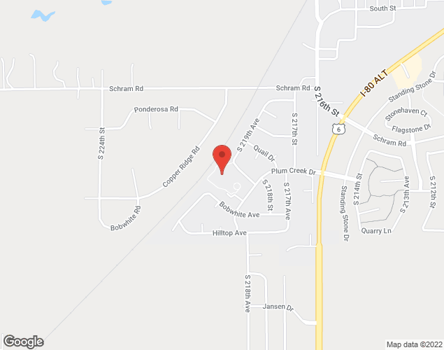 Map showing location at 4PHR+88, Gretna, NE