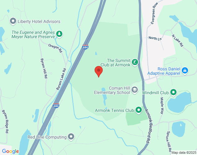 Map showing location at 568 Bedford Road, Armonk, NY