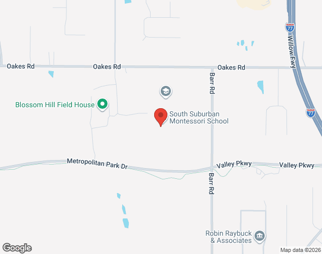 Map showing location at 4450 Oakes Road, Brecksville, OH