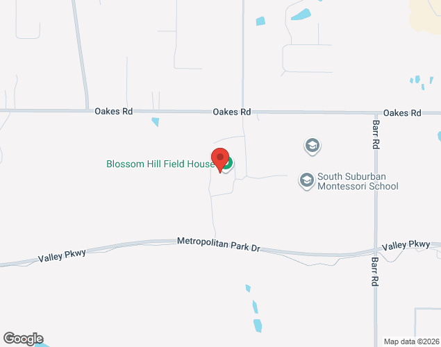 Map showing location at 3500 Oakes Road, Brecksville, OH