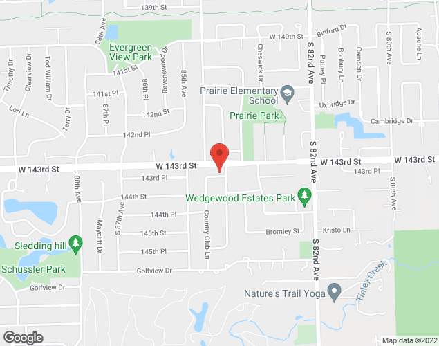 Map showing location at Helen Lane and Marion Dr, Orland Park, IL