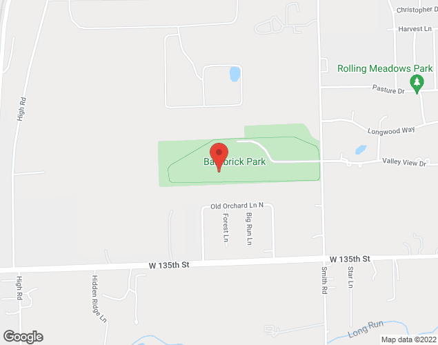 Map showing location at 1330 Smith Rd., Lemont, IL