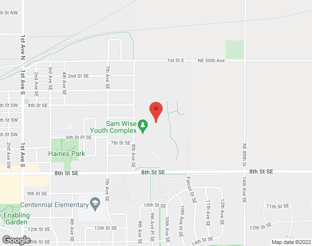 Map showing location at 600 8th Ave SE, Altoona, IA