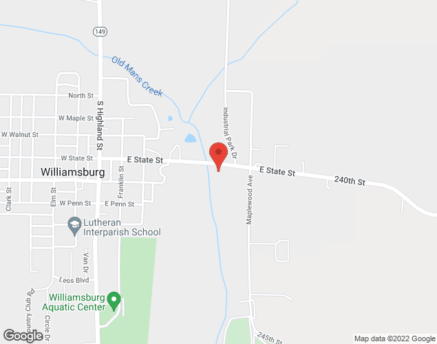 Map showing location at , Iowa City, IA