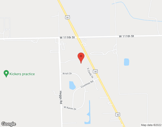 Map showing location at 11247 S Heggs Rd, Plainfield, IL