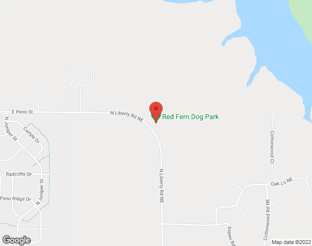 Map showing location at 980 North Liberty Road, North Liberty, IA