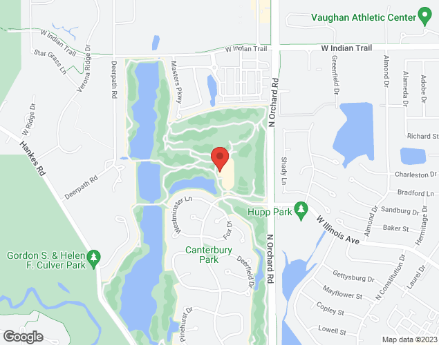 Map showing location at 2411 W Illinois Avenue, Aurora, IL