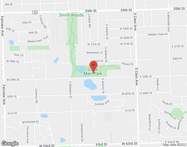 Map showing location at 200 W. 59th Street, Westmont, IL