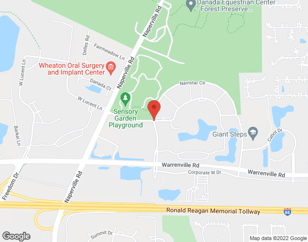 Map showing location at Navistar Drive / Navistar Circle, Lisle, IL