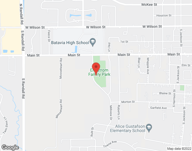 Map showing location at 326 Millview Dr, Batavia, IL
