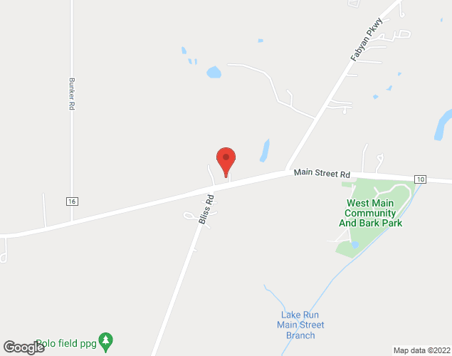Map showing location at 40W101 Main Street, Batavia, IL