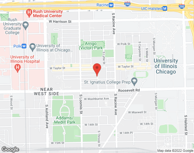 Map showing location at 705 W Fillmore, Oak Park, IL