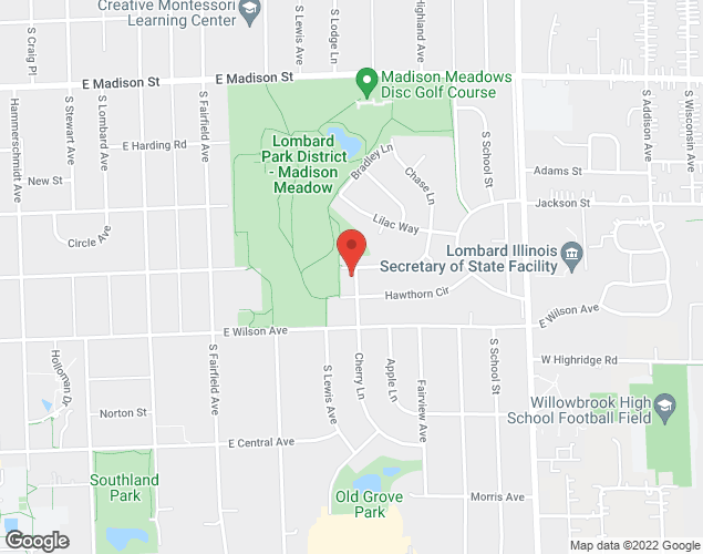 Map showing location at , , 