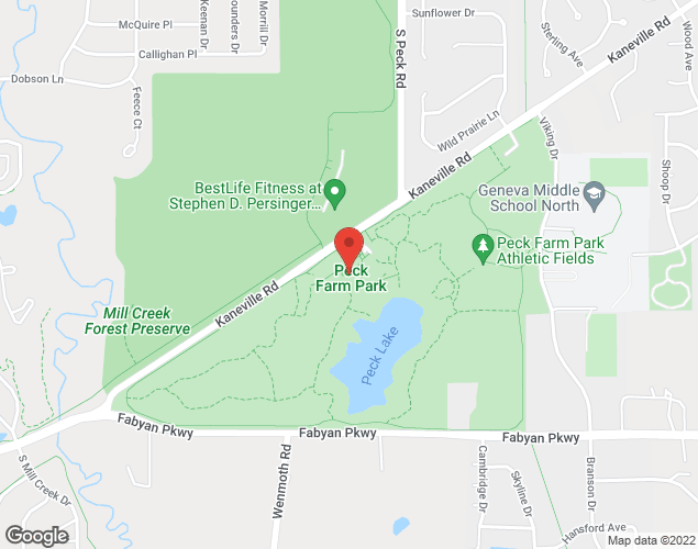 Map showing location at 4038 Kaneville Rd., Geneva, IL