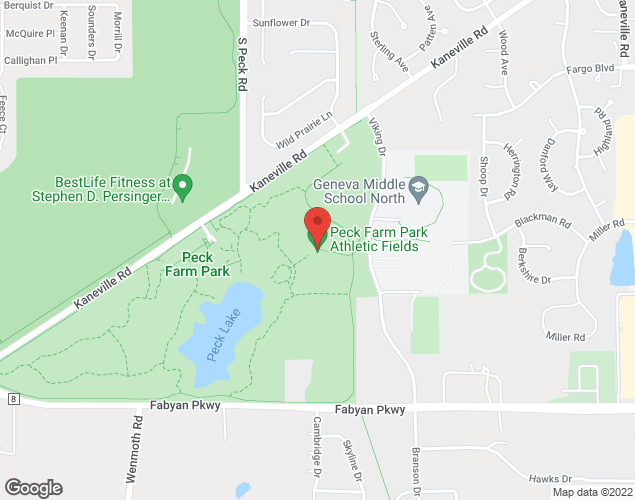 Map showing location at 37W755 Kaneville Rd., Geneva, IL