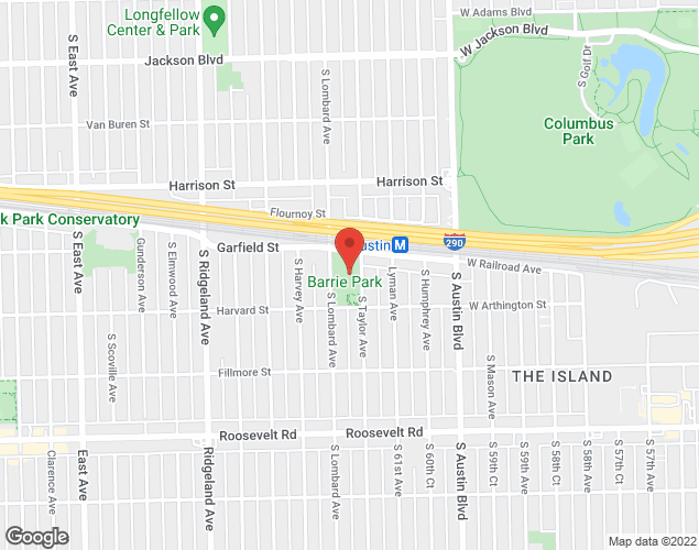 Map showing location at 1011 S Lombard, Oak Park, IL