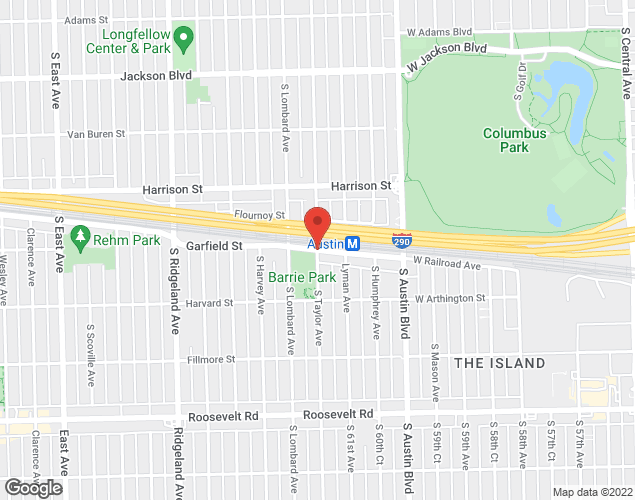 Map showing location at 127 Garfield Street, Oak Park, IL
