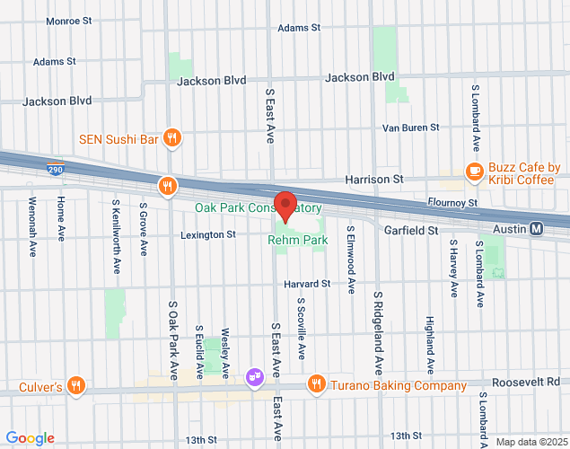 Map showing location at 515 Garfield Street, Oak Park, IL